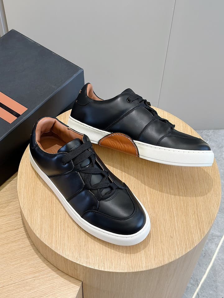 Zegna Tiziano Couture Sneakers in Black With Matching Laces
