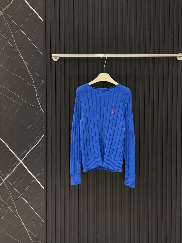 Ralph Lauren Cable Knit Sweater in Bright Red