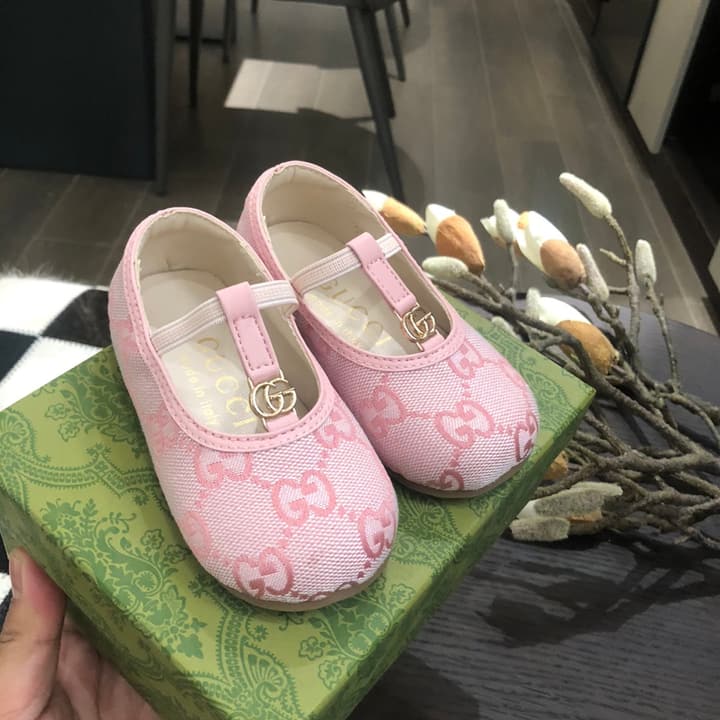 Gucci Kids Footwear – Kids Collection in Beige/brown Gg Monogram