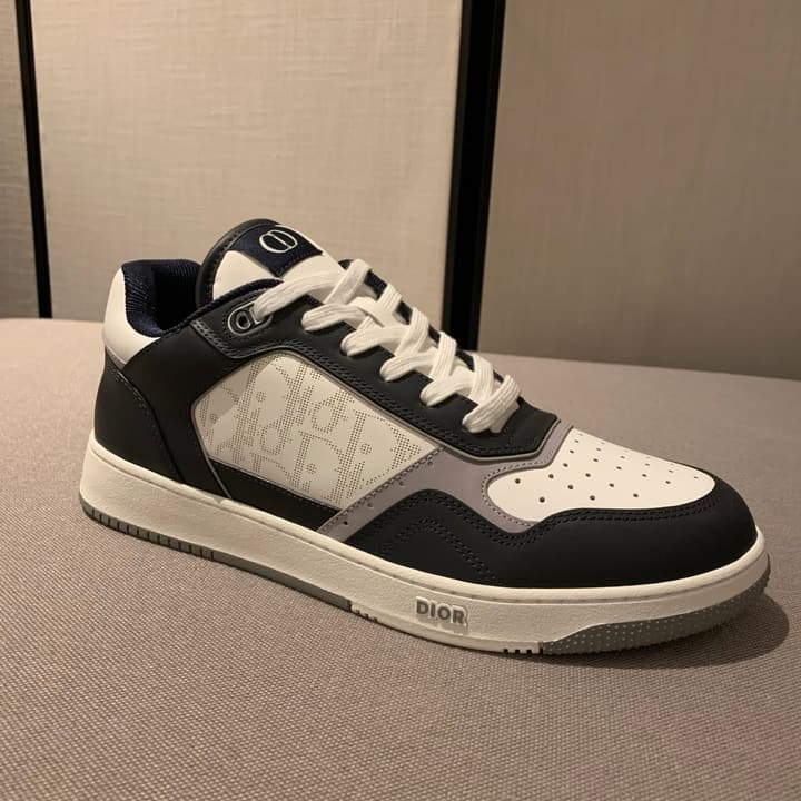 Dior B27 Uptown HYLTON NEL Limited Edition Low-Top Sneakers in White And Black