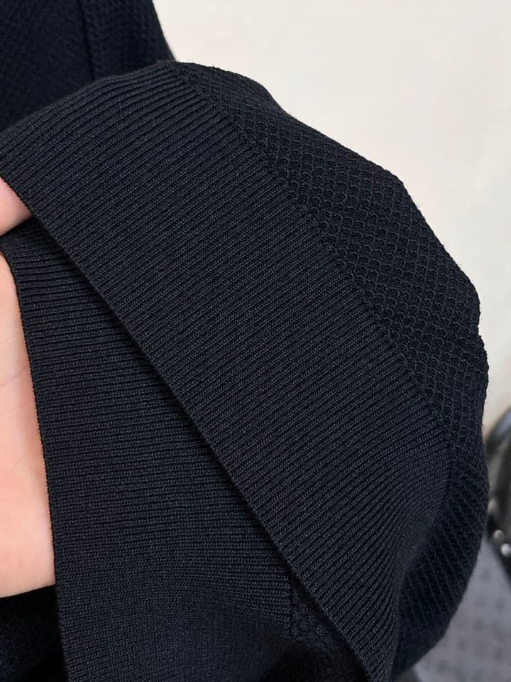 Zegna Minimalist Knit Polo Shirt – Spring/Summer Collection – 2026SS in Black