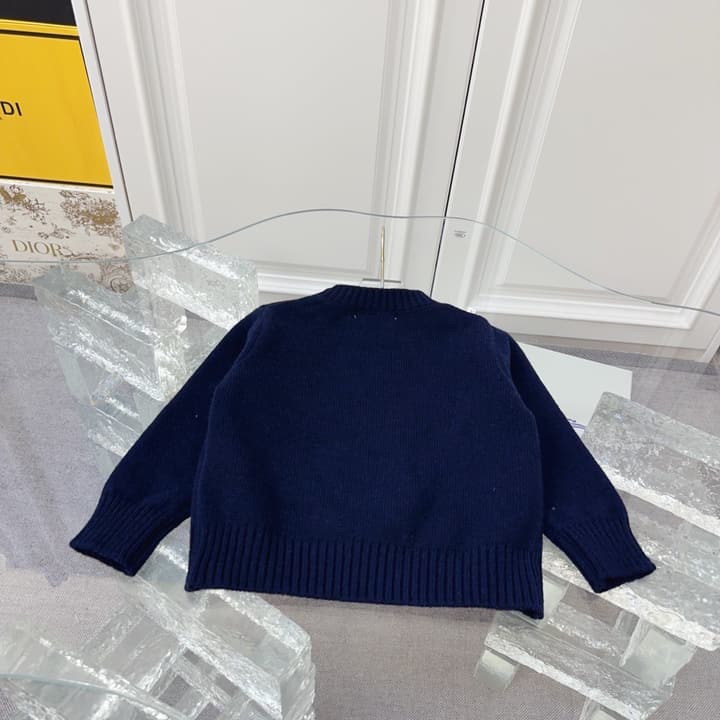 Ralph Lauren Kids Knitted Sweater – Kids Collection in Dark Navy Bear Sweater