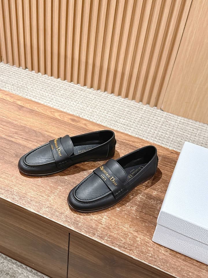 Dior My Dior Calfskin Slingback Heels – 2025SS in Black Leather