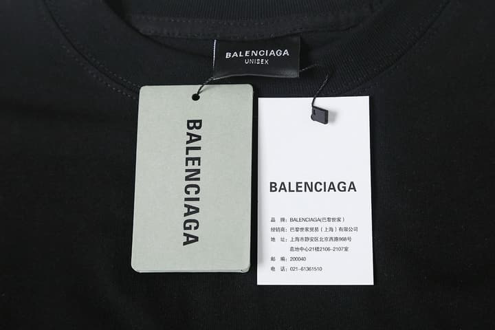 Balenciaga Blurred Cola Print T-Shirt – 26SS in Black
