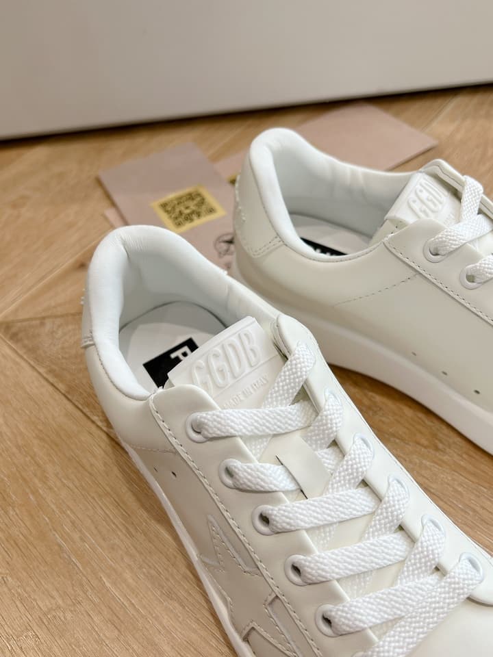 Golden Goose Space Distressed Sneakers – 2024 Collection in White 1