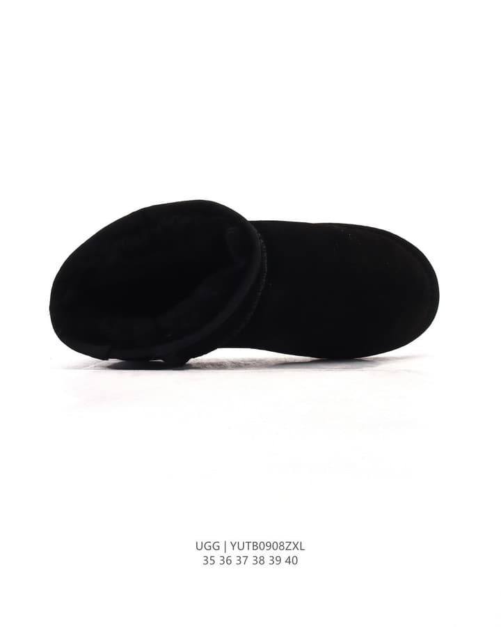 UGG Mid-Tube Plush Snow Boots – Autumn/Winter Collection in Black