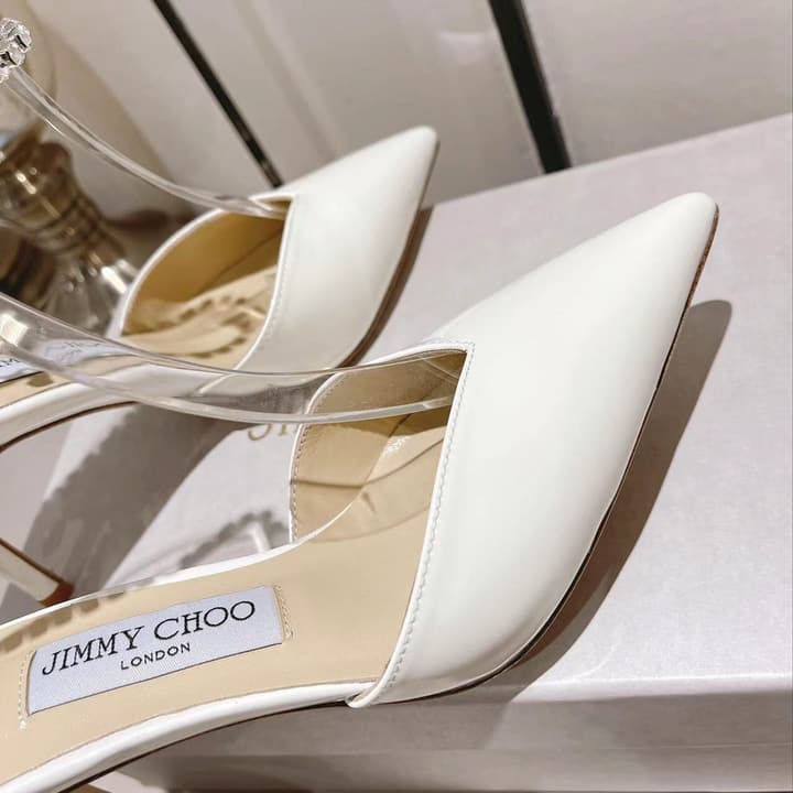 Jimmy Choo Rhinestone and Pearl Embellished Sandals – 2025 Collection in Black Patent