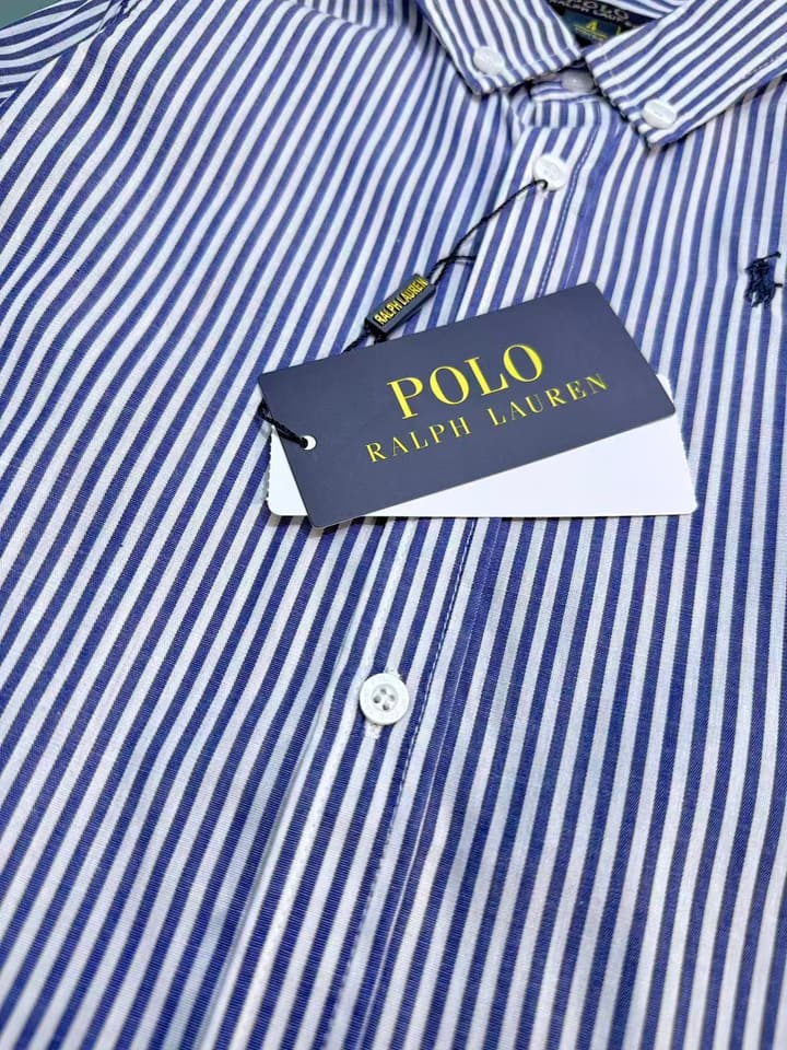 Ralph Lauren Polo Kids Embroidered Shirt – 2025SS – Kids Collection in Null