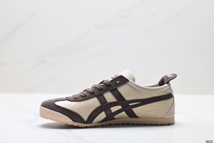 Onitsuka Tiger NIPPON MADE Mexico 66 Deluxe Sneakers in Beige And Dark Brown