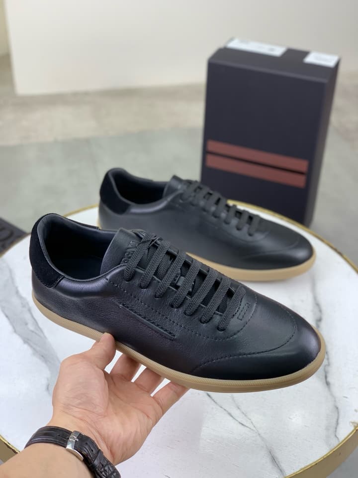 Zegna 232 Suede Calfskin Sneakers