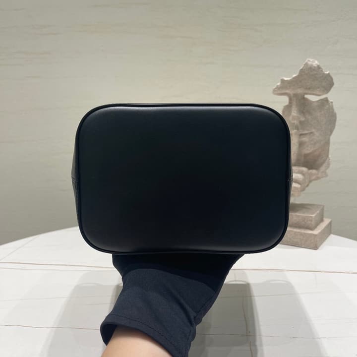 Celine Cuir Triomphe Calfskin Bucket Bag in Black