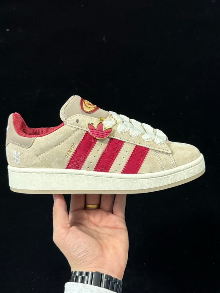 Adidas Originals Campus 00s Low-Top Sneakers in Black & White