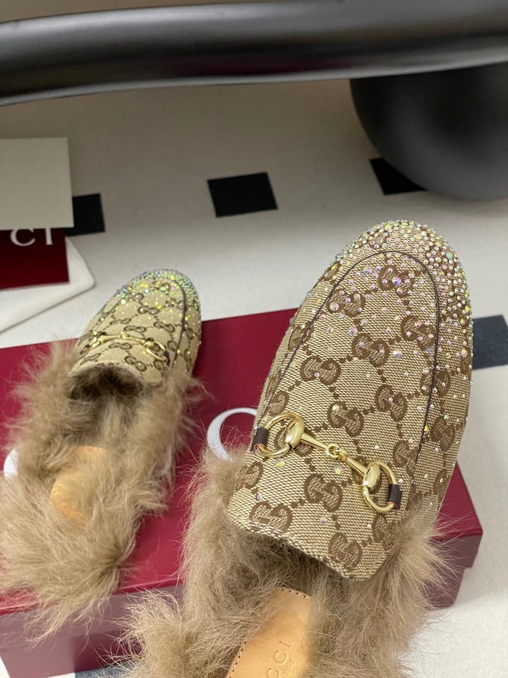 Gucci Princetown Wool Horsebit Mules – 2025 Fall Collection