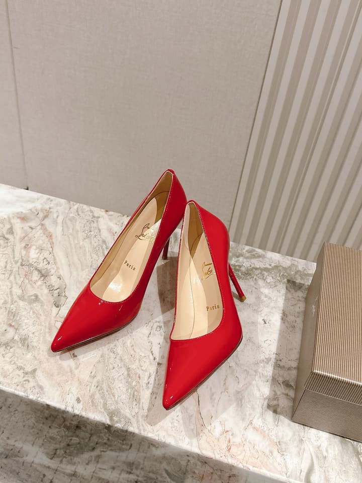 Christian Louboutin Platform Heeled Sandals – 2025 SS Show Model in Black Suede