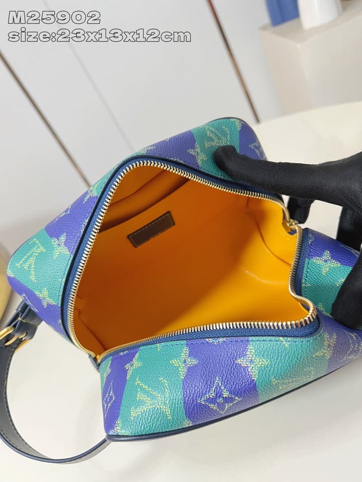 Louis Vuitton Locker Dopp Kit – Monogram Canvas in Blue And Green Monogram