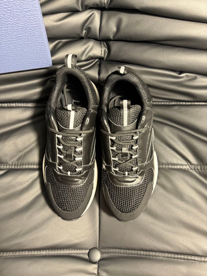 Dior B22 Calfskin Sneakers in Black