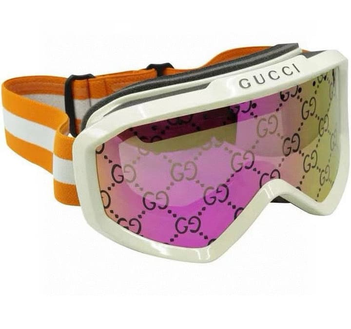 Gucci Ski Goggles in Black Frame, Silver Lens