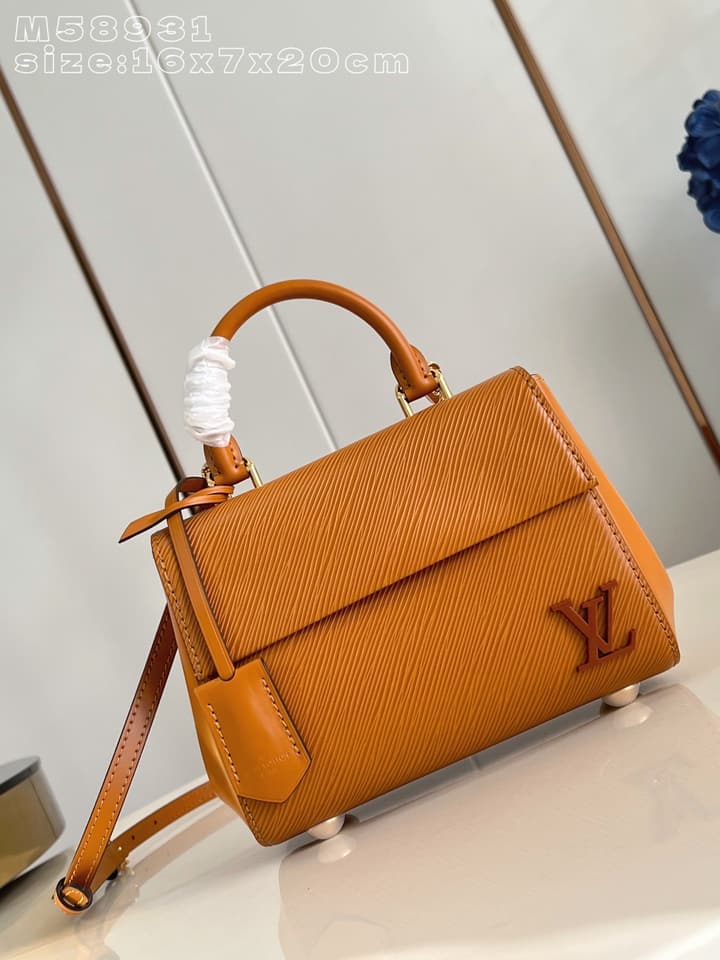 Louis Vuitton Cluny Mini Handbag in Caramel Epi Leather