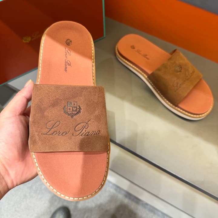 Loro Piana Summer Walk Crisscross Mules
