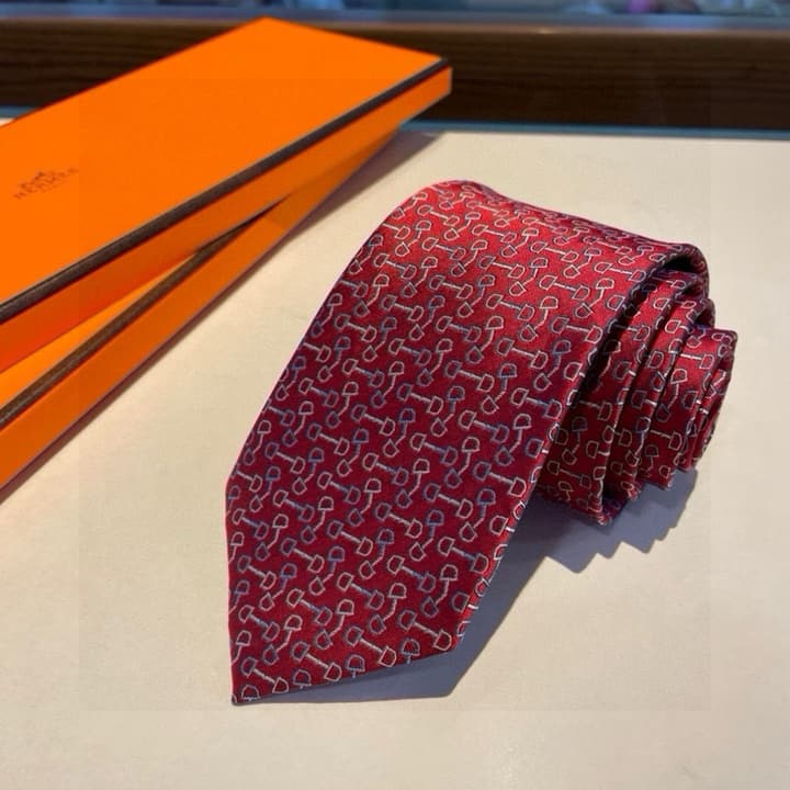 Hermès Men's New Collection Silk Tie in Navy Blue