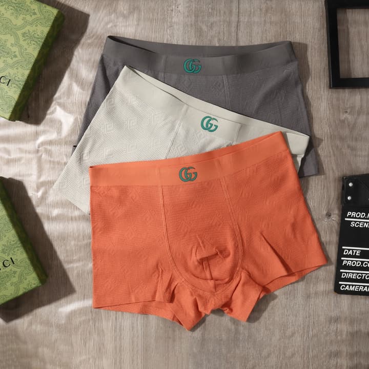 Gucci Men's Jacquard Seamless Underwear 3-Pack
