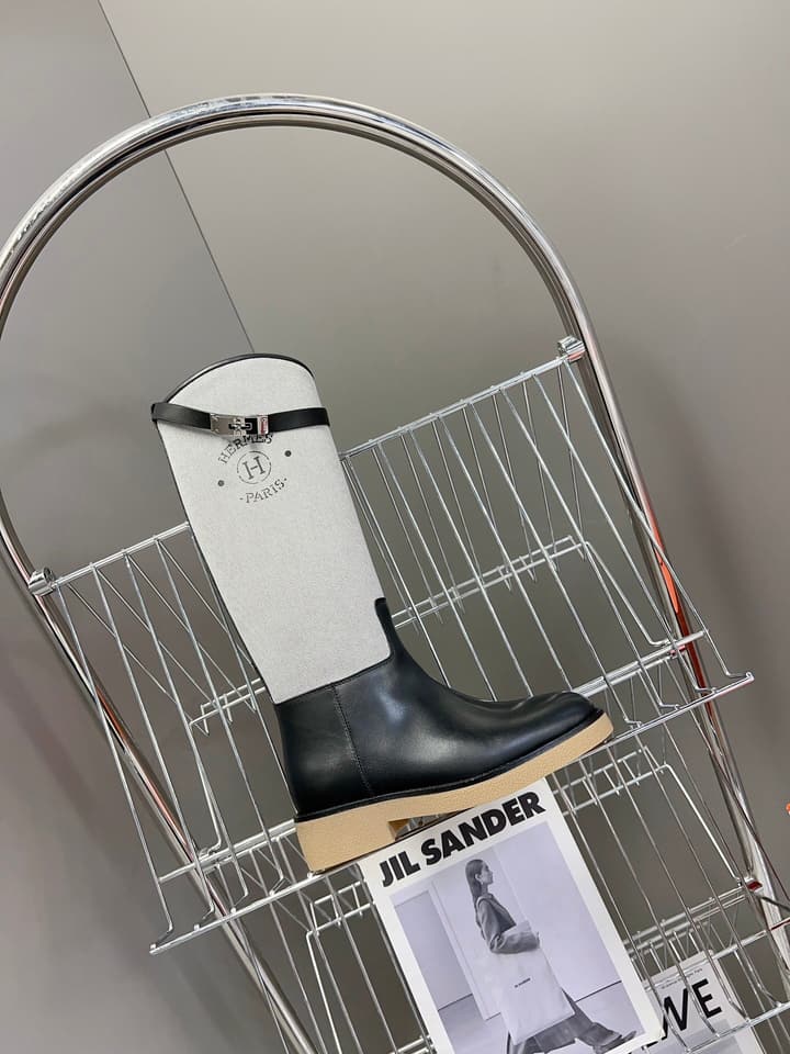 Hermès Kelly Riding Boots in Black