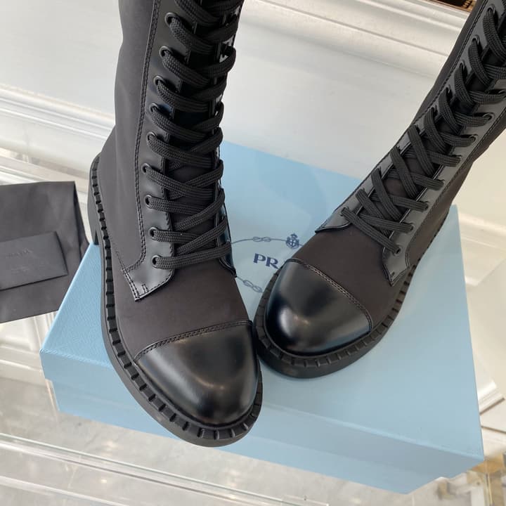 Prada Runway Knee-High Boots – 2023 Collection