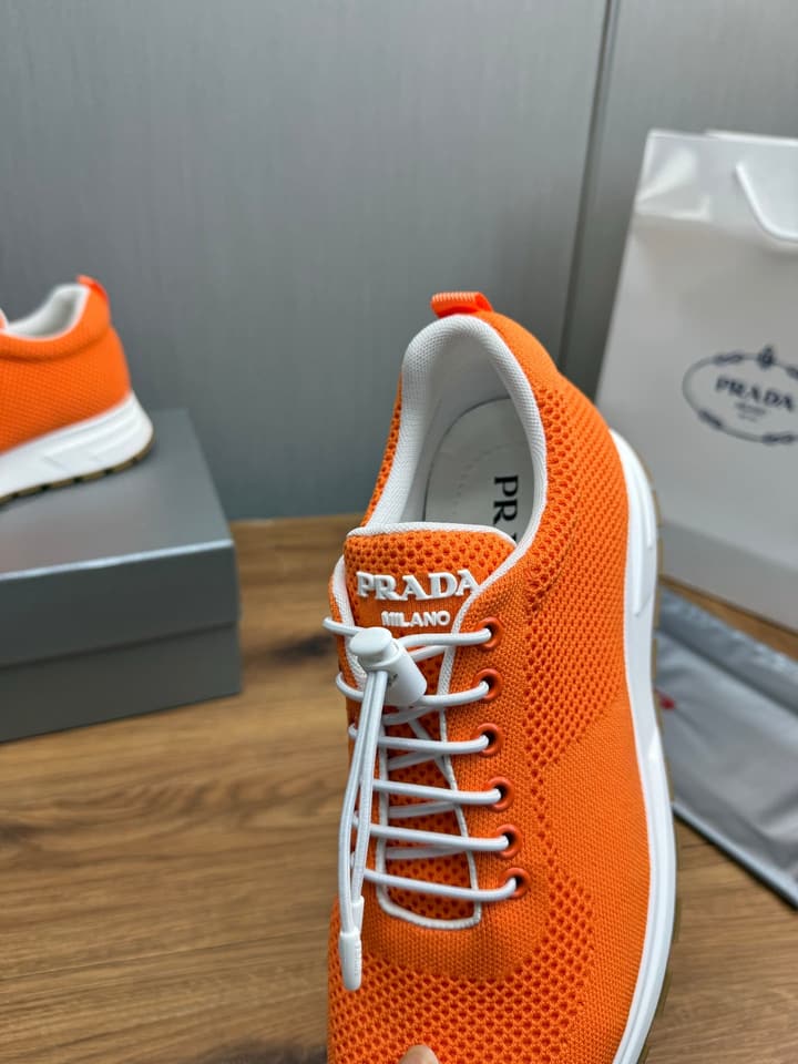 Prada Men's High-Quality Sneakers in Light Grey