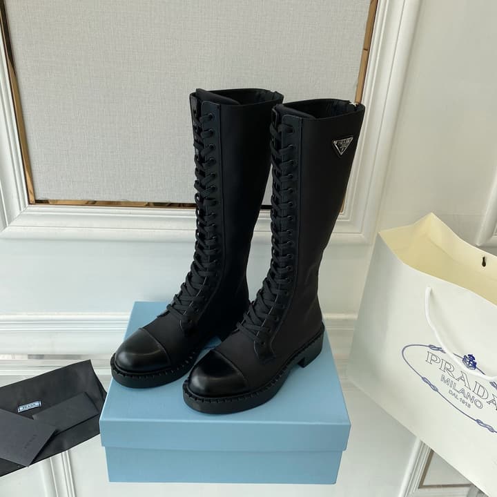 Prada Runway Knee-High Boots – 2023 Collection