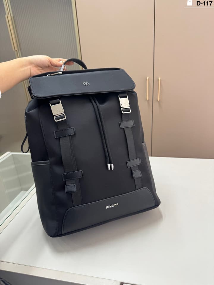 RIMOWA Italian Nylon Backpack in Black Nylon Backpack