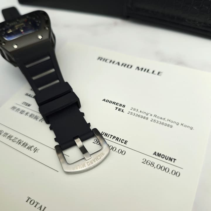 Richard Mille RM052 Series Skeleton Skull Automatic Quartz Watch in Gunmetal Tone