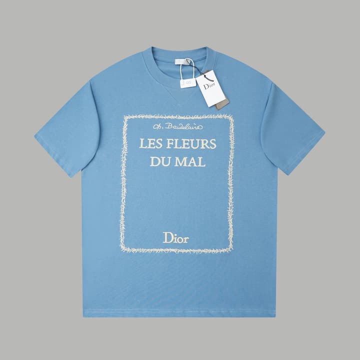 Dior CD Logo Embroidered T-Shirt – 26SS Early Spring Collection in Classic Black