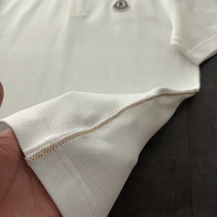 Moncler Logo Cotton Polo Shirt – 2026SS in Black