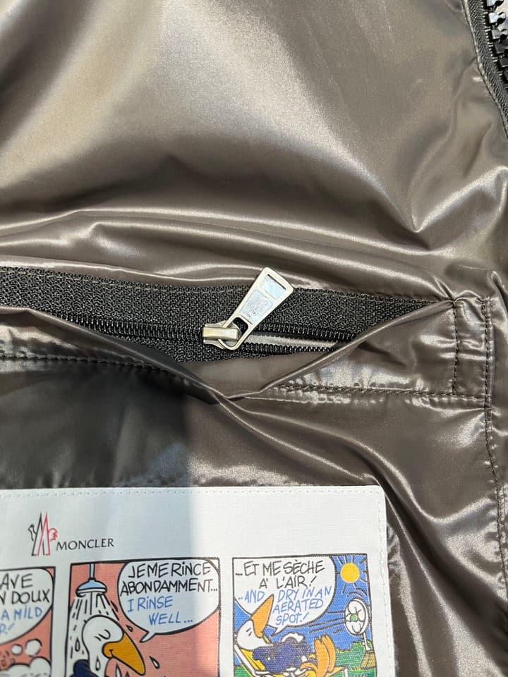 Moncler Unisex Down Vest in Gold