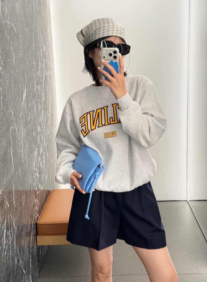 Celine Paris Printed Logo Sweatshirt