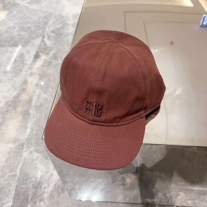 Miu Miu Classic Embroidered Baseball Cap
