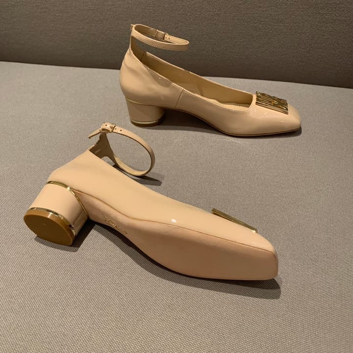 Dior Miss Dior Patent Leather Pumps – 24FW in Nude Patent Leather