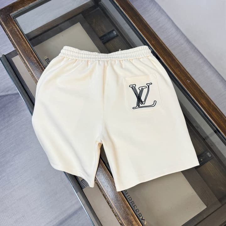 Louis Vuitton Casual Shorts – 2026 Collection in Apricot With Script Logo