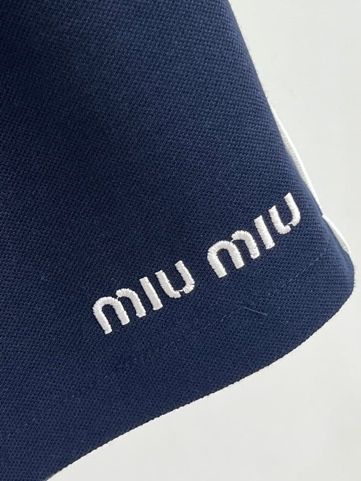 Miu Miu Pique Cotton Skirt – 25SS Spring/Summer Collection