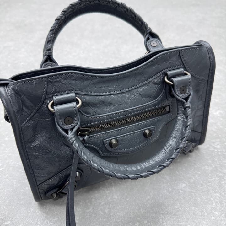 Balenciaga Le City Mini Bag – 2024 in Volcanic Rock Grey