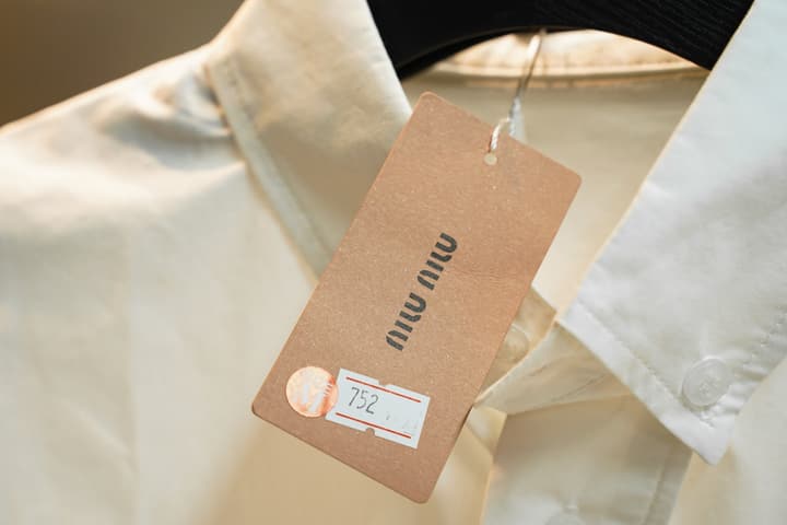 Miu Miu Embroidered Casual Shirt in White
