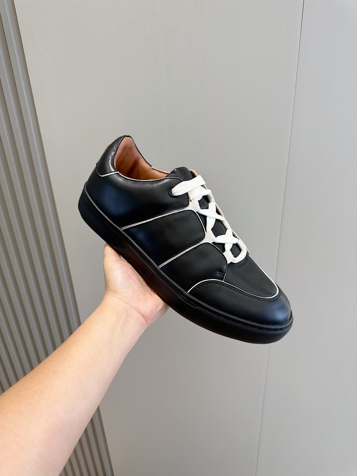 Zegna Tiziano Couture Sneakers in Black With Matching Laces