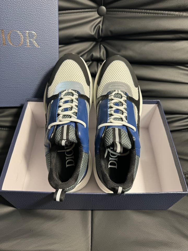 Dior B22 Calfskin Sneakers in Black