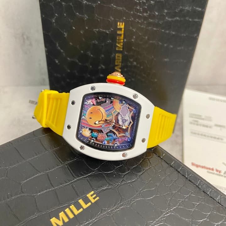 Richard Mille RM 88 Automatic Tourbillon Smiley Watch in Matte Black