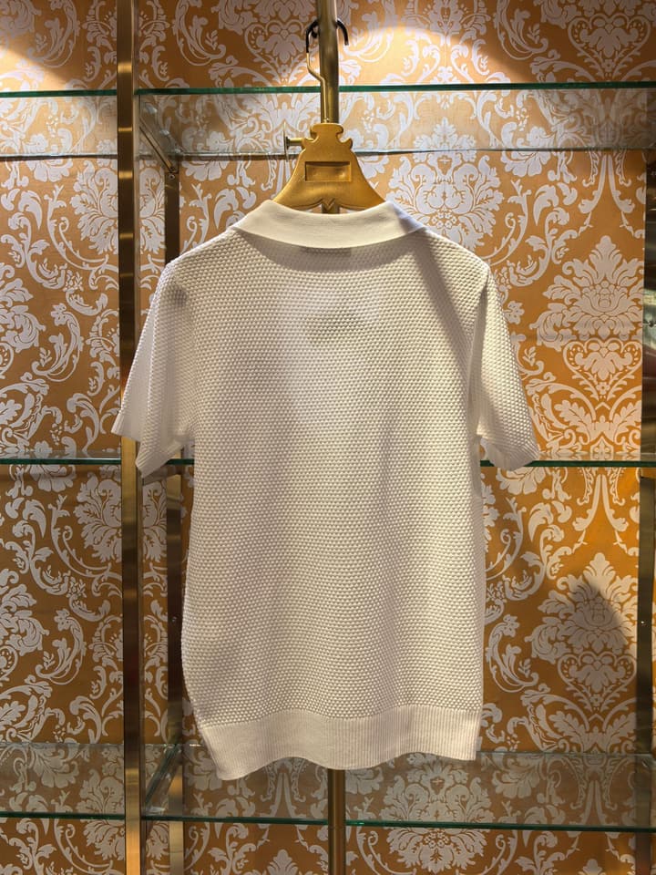 Zegna Logo Embroidered Slim-Fit Knit Sweater – 2026SS in Coffee