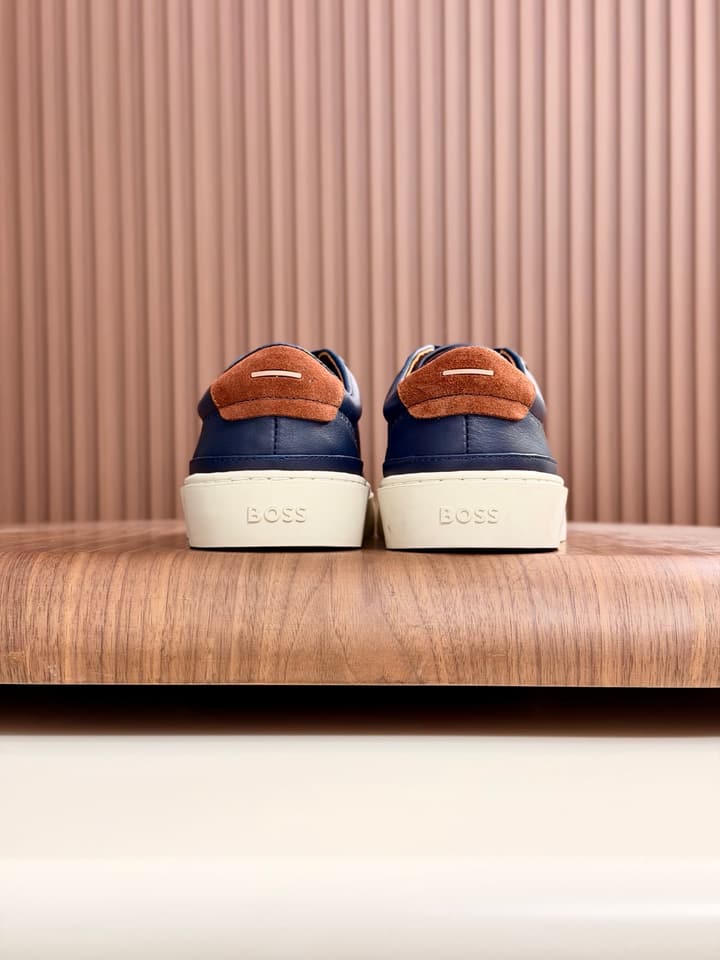 Boss Men's Casual Leather Sneakers