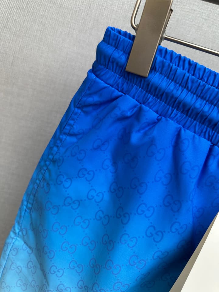 Gucci Men's Casual Beach Shorts – 2025SS in Beige GG Monogram