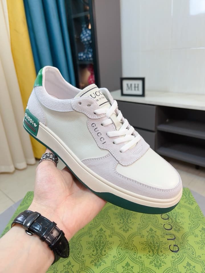 Gucci New Season Casual Fashion Sneakers in Black With Web Stripe
