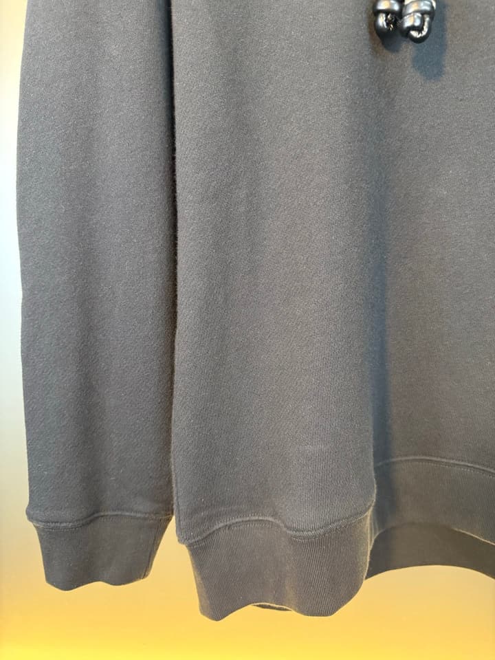 Loewe Anagram Leather Embroidered Hooded Sweatshirt – 25FW in Dark Charcoal