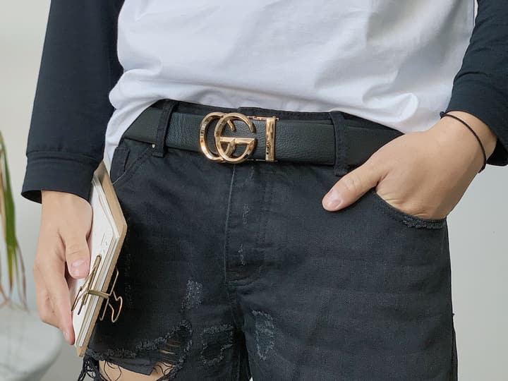 Gucci Calfskin Leather Belt